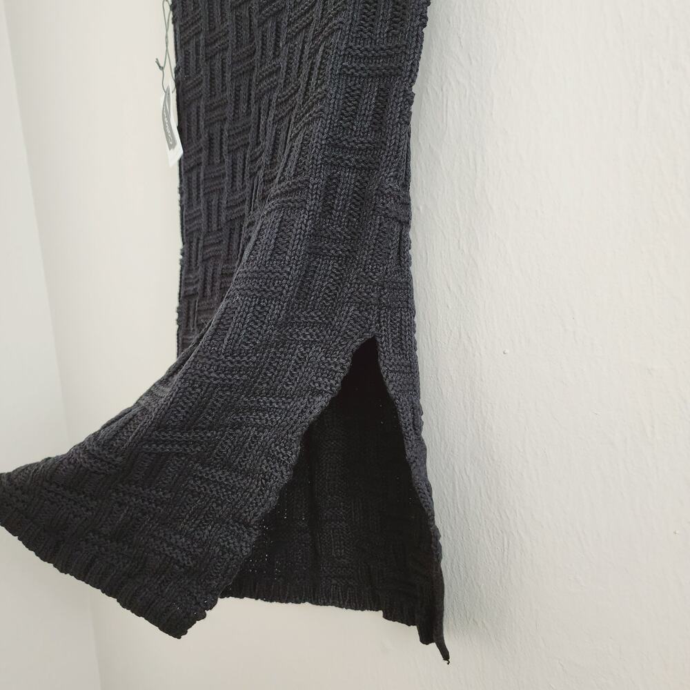 Callahan Revolve "Tony" Chunky Basketweave Knit Midi Skirt Slit NWT Large - Picture 10 of 13